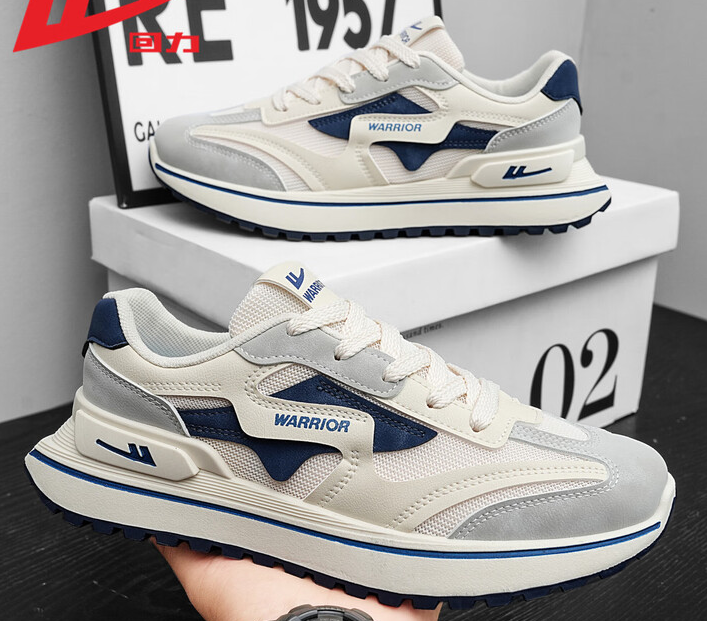 官方男鞋夏季运动鞋子男百搭透气休闲跑步鞋男士潮流网面老爹鞋 